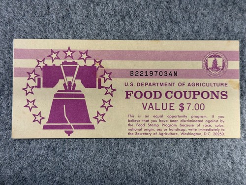 Usda food stamp - food, $7